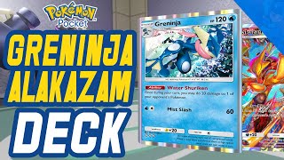 Greninja Alakazam Deck packs a powerful OneTwo Punch for Pokemon Pocket [upl. by Olinde]