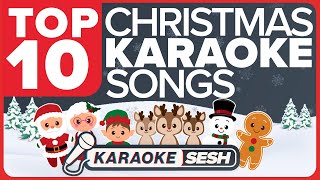 Top 10 Christmas Songs Karaoke Medley [upl. by Enixam]