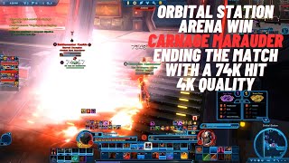 SWTOR  PVP Orbital Station Arena Win Carnage Marauder Ending the match with a 74K hit [upl. by Downey444]