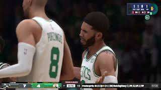 P7COPPA DI LEGA BUG DEL RILASCIO VERDE kingbonny 1982 gameplay ita Boston vs Nets xbox NBA2K4 live [upl. by Eislek]