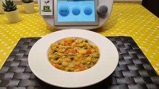 Pasta con patate carote e piselli per bimby TM6 TM5 TM31 [upl. by Budd]