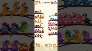 bird sort color game level 353 games gamedesign gameartdesign birdsortcolor gameartwork game [upl. by Hagi244]