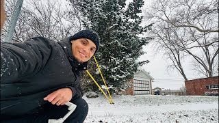 Primera nevada 2024 ❄️ Nevando en USA [upl. by Enelrak]