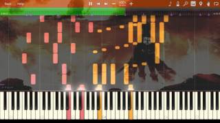 Attack on Titan OP1 quotGuren no Yumiyaquot Theishter Piano Sheets  Midi [upl. by Ridglee]