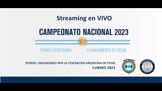 Campeonato Nacional de levantamiento de Pesas  CENARD 2023 [upl. by Letsyrhc334]