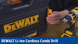 DEWALT LiIon Cordless Combi Drill  Screwfix [upl. by Akemrehs141]