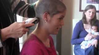 Jaclyn Tahboub Shaves Her Head for Cancer [upl. by Ahseim106]