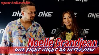 Noelle Grandjean ONE Championship Fight Night 20 interview [upl. by Kale]