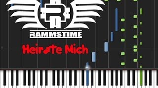 Rammstein  Heirate Mich ♫ ORIGINAL MIDI  Synthesia [upl. by Kampmann873]