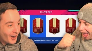 OMG MY HIGHEST RATED FUT CHAMPS REWARD PLAYER PICK  FIFA 19 ULTIMATE TEAM PACK OPENING [upl. by Nosneh]