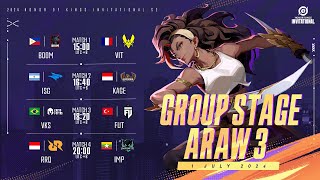 PH Honor of Kings Invitational Season 2 Group Stage Day 3  Matinding Pagtutunggali [upl. by Tamarra246]