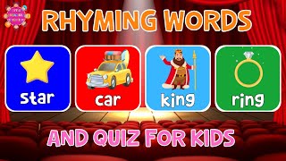 Rhyming Word Quiz for Kids  4K [upl. by Ennire]