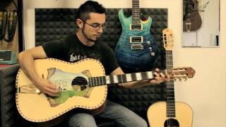 Lalchimede liuteria chitarra sarda con pergamenamp4 [upl. by Mcbride]