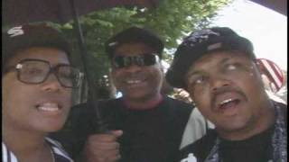 Three 6 Mafias DJ Paul jokes with DJ Boogaloo of Hot 107 and DJ Spanish Fly behind the scenes [upl. by Ayatnohs101]