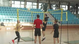 CROSSNET Indoors  Indoor Four Way Volleyball [upl. by Aliuqa]