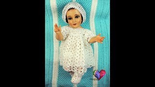 Crochet Niño Jesus Faldon  2 [upl. by Ellenig]