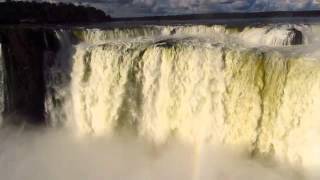 Gargantua del Diablo on a bright day Iguazu Falls Argentina [upl. by Anees]