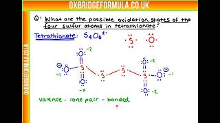 NSAA 2021 Section 1  Q48 Chem  Tetrathionatemov  Worked Solution [upl. by Ecinom]