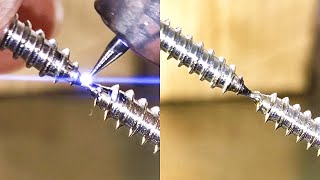 Ultraprecision welding process Satisfying instant cold welding [upl. by Kafka]