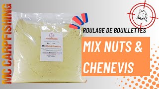 Peche de la carpe Roulage bouillettes mix Nuts amp Chenevis [upl. by Swanhilda]