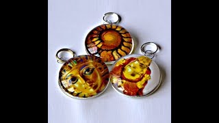 How To Make Beautiful Glass Pendants  No Bezel or Trays  Easy [upl. by Camfort]