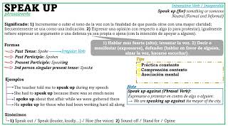 Phrasal Verb Speak up [upl. by Oluap]