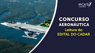 Concurso da Aeronáutica  Leitura do EDITAL CADAR 2022  Odontologia Farmácia e Medicina [upl. by Karwan834]