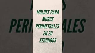 Muros perimetrales en 20 segundos ⏱✅ construction comercio interiordesign molderia soldado yes [upl. by Chyou]