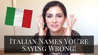 LEARN ITALIAN How to Pronounce Italian Names Part 1 [upl. by Ynatirb905]