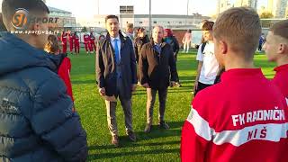 Novi pomoćni teren sa veštačkom travom pored stadiona Čair Niš 7112024 [upl. by Llekcm187]