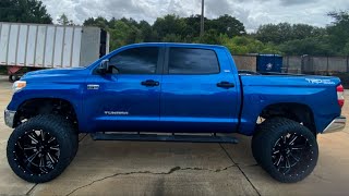 Toyota Tundra on 8quot lift and 24s  8quot Ready Lift  24x12s  37s  Toyota  offroad new truck [upl. by Urbai47]