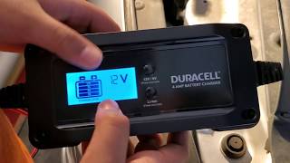 Duracell 4 Amp Battery Charger and Maintainer  Unboxing and review [upl. by Durer388]