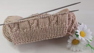 İki şiş kolay örgü model anlatımı ✅crochet knitting [upl. by Ayvid581]