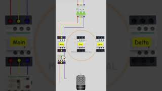 Star Delta wiring diagram electrican shortsviral shortsfeed shortsyoutube shorts shortsvideo [upl. by Dorena]