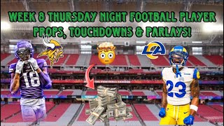 BEST BETS FOR NFL WEEK 8 THURSDAY NIGHT FOOTBALL  PICKS PREDICTIONS PLAYER PROPS amp TOUCHDOWNS [upl. by Puduns300]