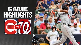 Cubs vs National Game Highlights 92124 MLB Highlights  Mlb Highlights Today [upl. by Freya]