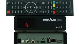 Zgemma H11S Enigma2 4K Linux Uydu Alıcısı Kutu Menü Açılışı [upl. by Annoiek]