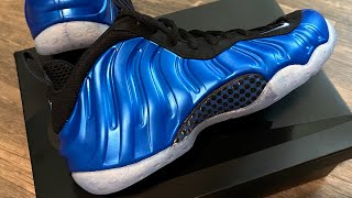 Nike Air Foamposite One Retro 2024 Dark Neon Royal Penny [upl. by Devina931]