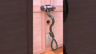 Double gate latch ideas  Clip 25 door lock doorlock woodworking [upl. by Ramsey]