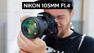 Nikon 105mm F14 hands on  english review  TOP portrait lens  Nikon D750 [upl. by Deidre]