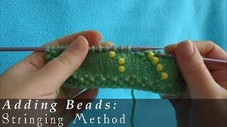 Adding Beads  Stringing Method [upl. by Ayekram928]