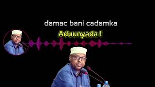 DAMACA BANI CADAMKA   ADUUNYADA SHEEKH HAAJIC ISMAACIIL [upl. by Nnanaej70]