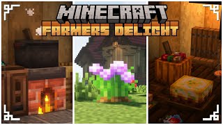 Minecraft Farmers Delight Mod Showcase  A Huge Expansion to Farming [upl. by Georas]