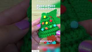 Pinos de navidad PASO A PASO crochet ganchillo tejido [upl. by Ecnarwal]