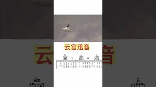 视频左下方，吉他谱➕详细讲解。零基础吉他教学 云宫迅音吉他独奏 guitar solo music guitar teaching [upl. by Llednew]