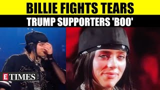 Billie Eilish Breaks Down At Nashville Concert Donald Trump Supporters React  WATCH [upl. by Hnaht]