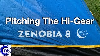 Pitching The HiGear Zenobia 8 Nightfall Tent [upl. by Queen610]