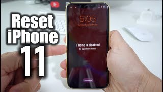 How To Reset amp Restore your Apple iPhone 11  Factory Reset [upl. by Tiena609]