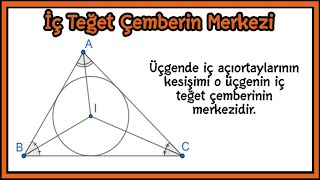 İÇ TEĞET ÇEMBERİN MERKEZİ İSPATI [upl. by Reade114]