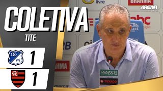 COLETIVA TITE  AO VIVO  Millonarios 1 x 1 Flamengo  Conmebol Libertadores 2024 [upl. by Babbie815]